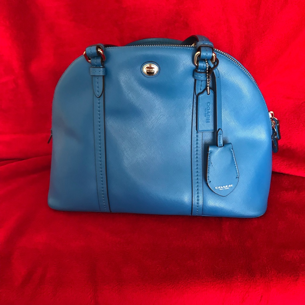 Coach Peyton leather Cora Dome Purse
